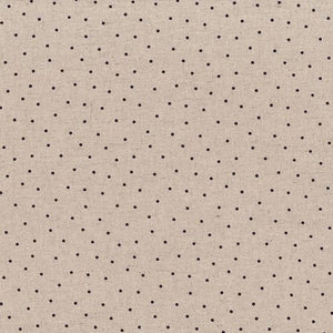 Dots Natural/Black linen/Cotton 55/44