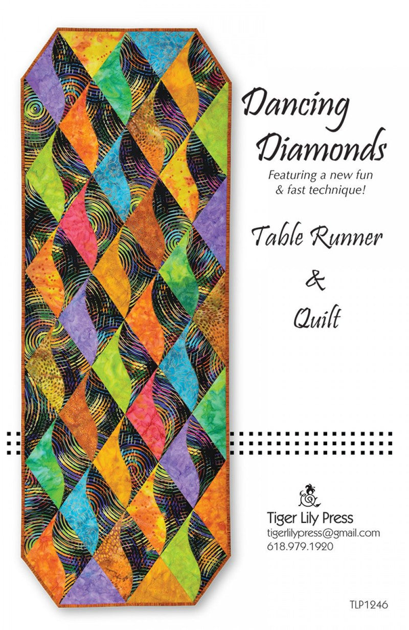 Dancing Diamonds Table runner and Quilt pattern