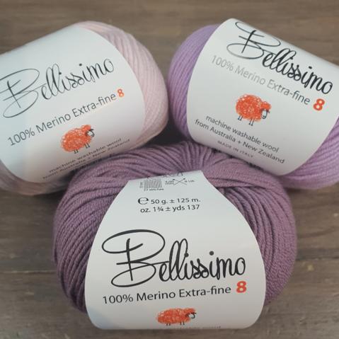 Bellissimo 100% Merino Extra Fine 8 ply
