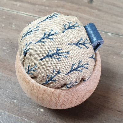 Wooden Bowl Pincushion