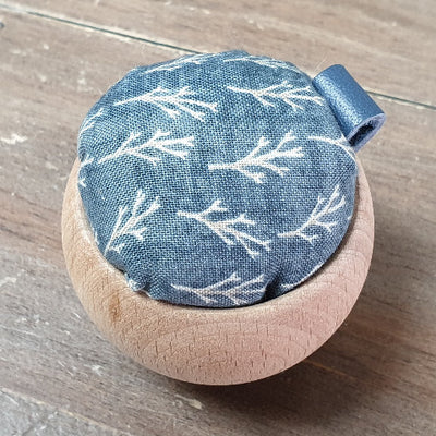 Wooden Bowl Pincushion