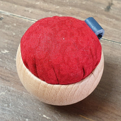 Wooden Bowl Pincushion