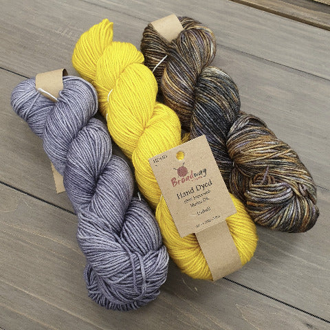 Broadway Yarns Hand Dyed Superwash Merino 8 Ply DK