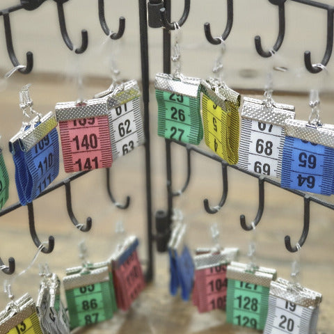 Measuring Tape Earrings