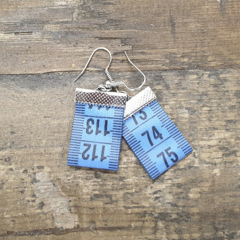Measuring Tape Earrings