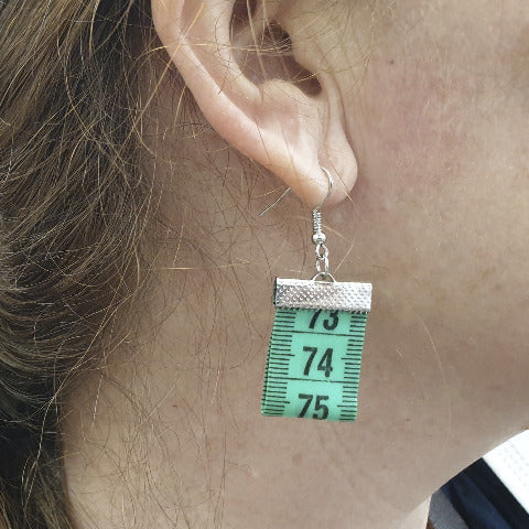 Measuring Tape Earrings
