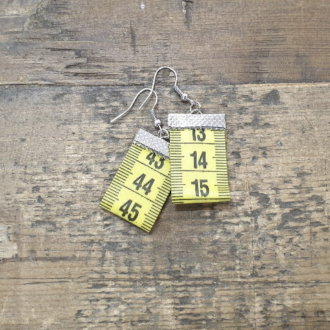 Measuring Tape Earrings