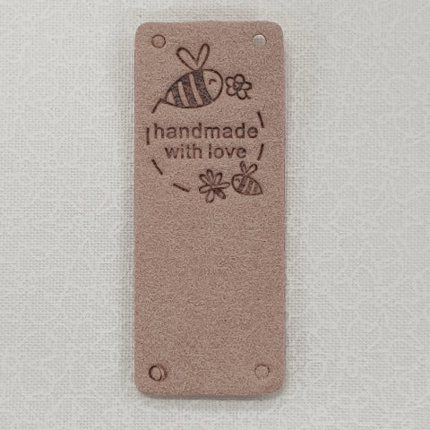 Leatherette Fold Over Labels - &