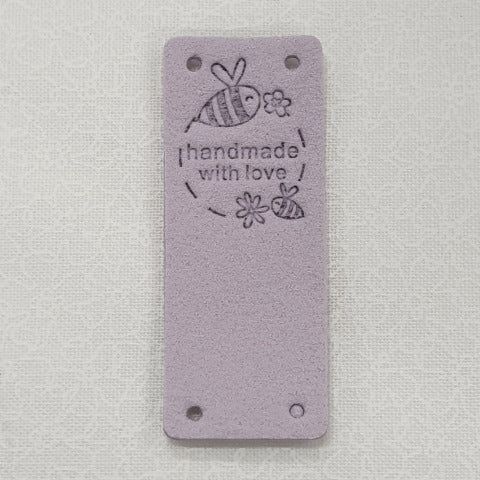 Leatherette Fold Over Labels - &