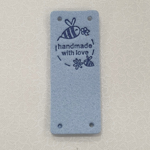 Leatherette Fold Over Labels - &