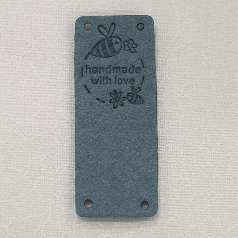 Leatherette Fold Over Labels - &