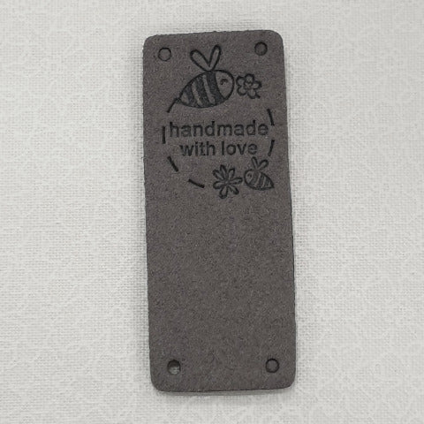 Leatherette Fold Over Labels - &