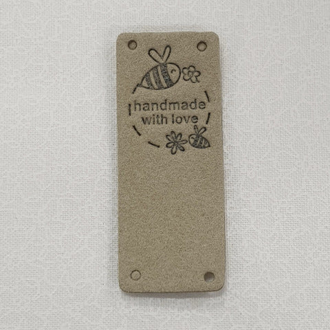 Leatherette Fold Over Labels - &