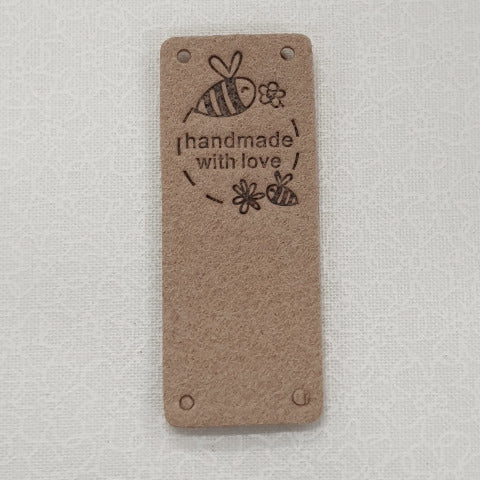 Leatherette Fold Over Labels - &