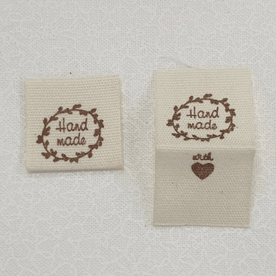 Woven Fabric Sew-in Labels 'Handmade with Love'