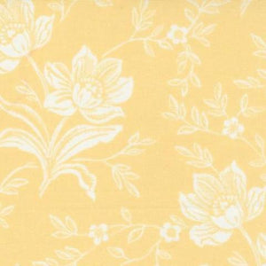 20410-22 Woodblock Floral Yellow