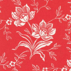 20410-24 Woodblock Floral Red