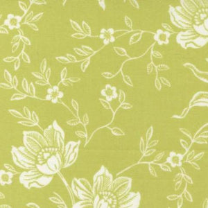20410-25 Woodblock Floral Green