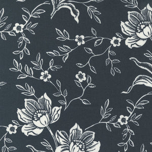20410-29 Woodblock Floral Black
