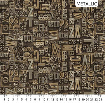 Heavy Metal - Stonehenge by Linda Ludovico for Nortcott Fabrics