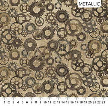 Heavy Metal - Stonehenge by Linda Ludovico for Nortcott Fabrics