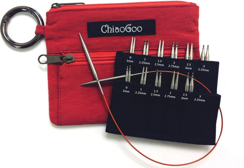ChiaoGoo Twist Shorties Interchangeable Kits - Blue and Red