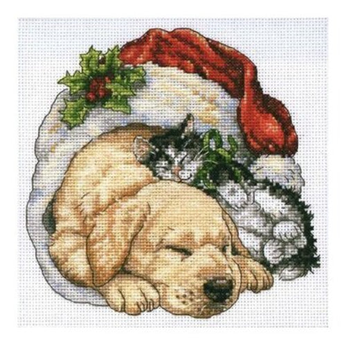 Dimension Cross Stitch Kit - Christmas Morning Pets