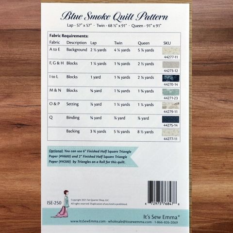 Blue Smoke Quilt Pattern