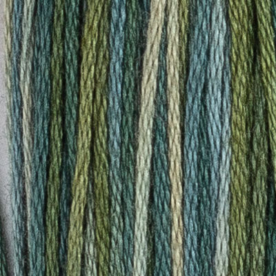 House of Embroidery Stranded Cotton - Blues, Purples & Greens