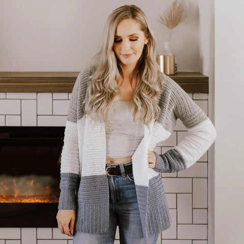 Mountain Peaks Cardigan by Knits N Knots
