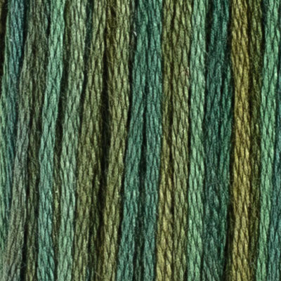 House of Embroidery Stranded Cotton - Blues, Purples & Greens