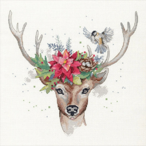 Woodland Deer Counted Cross stitch Kit