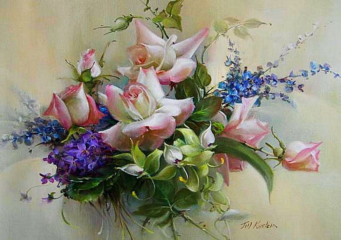 Embroidery Panels - Jill Kirstein Watercolours
