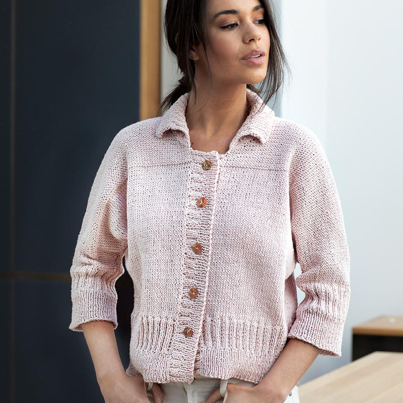 TX705 Anson   Cardigan knitted in one piece