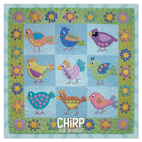 Sue Spargo - Chirp Wall Hanging Book