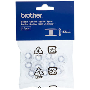 Brother 11.5mm bobbin 10 pack plastic