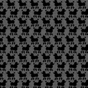 C8692 Parisian Poodles Grey