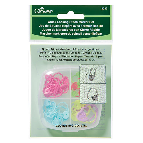 Clover Locking Stitch Marker - Quick Set