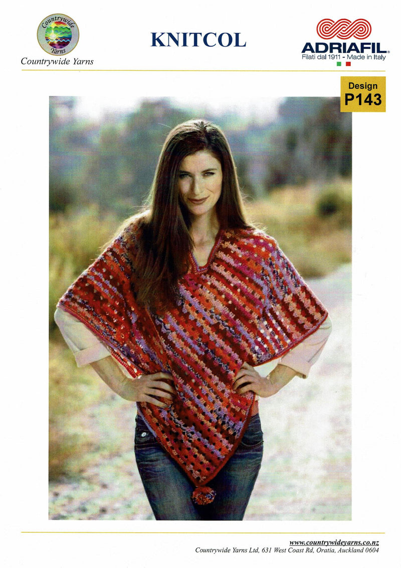 Countrywide 143  Knitcol Crocheted Poncho