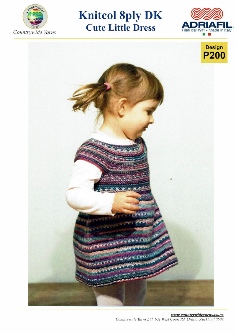 Countrywide 200   Knitcol 8 Ply DK Cute Little Dress