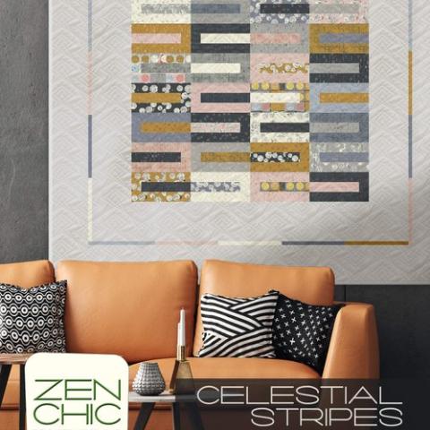 Celestial Stripes - a  Zen Chic  quilt pattern by Brigitte Heitland