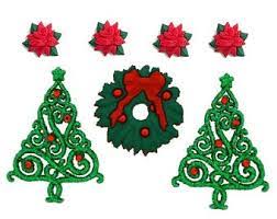 Dress It Up Embellishments - Christmas Buttons