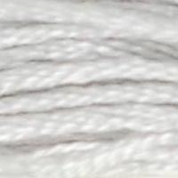 A close up of stranded thread col 1 White Tin