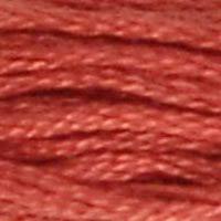A close up of stranded thread col 22 Alizarine
