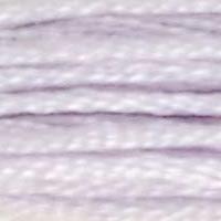 A close up of stranded thread col 25 Ultra Light Lavender