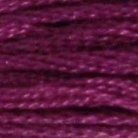 A close up of stranded thread col 35 Bishops Purple