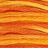 A close up of stranded thread col 51 Variegated Burnt Orange
