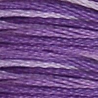 A close up of stranded thread col 52 Variegated Violet