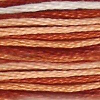 A close up of stranded thread col 69 Variegated Terracotta