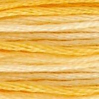 A close up of stranded thread col 90 Variegated Yellow